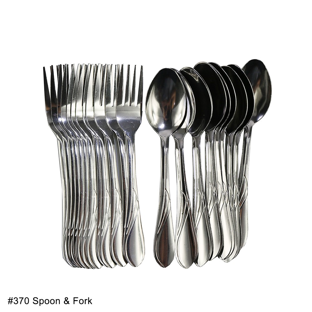 【LX♥SAVER 】1DOZEN/12PCS EXTRA THICK SHINE STAINLESS SPOON/FORK