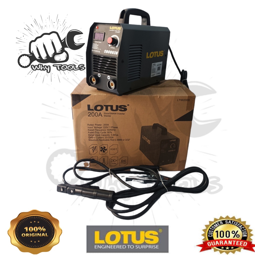 Lotus ARC Inverter Welding Machine 200A LTIW200D Power Tools Shopee