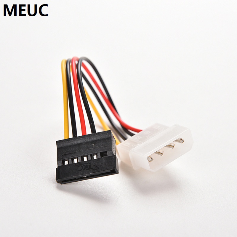 4 Pin IDE Molex to 15Pin Serial ATA SATA Hard Drive Power Adapter