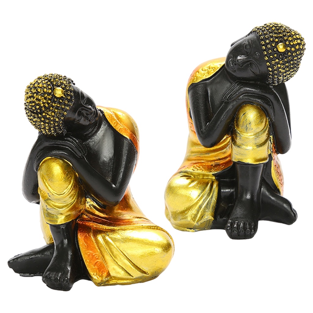 Miniature Buddha Statue Polyresin Fengshui Indian Buddha Sculpture