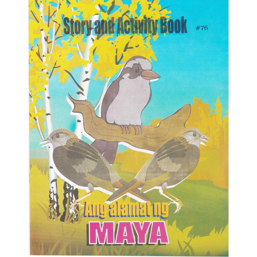 Story Book Coloring Book English Tagalog Ang Alamat Ng Maya Shopee Philippines 6076