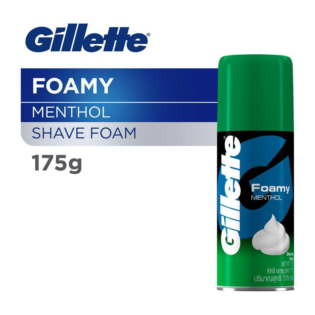 Gillette Foamy Menthol Shaving Foam 175g [Shave Care] Shopee Philippines