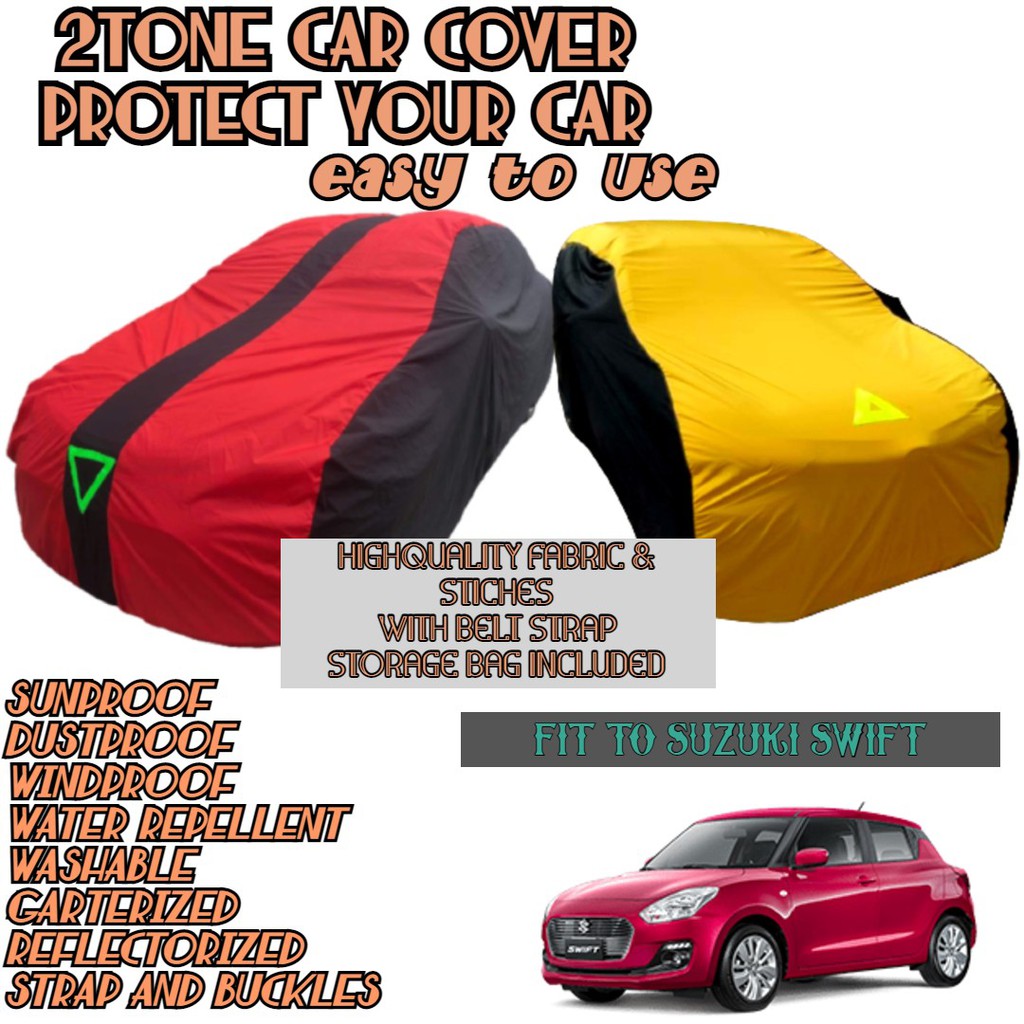 SUZUKI SWIFT CAR COVER 2 TONE HIGH QUALITY WATER REPELLENT WITH