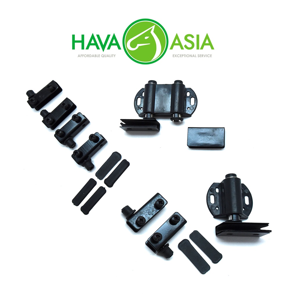 HavaAsia Heavy Duty Round Catches Push Open W/Glass Hinge