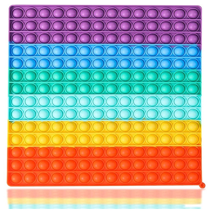 Big Size Pop It Colorful Square Push Bubble Fidget Toys Antistress ...