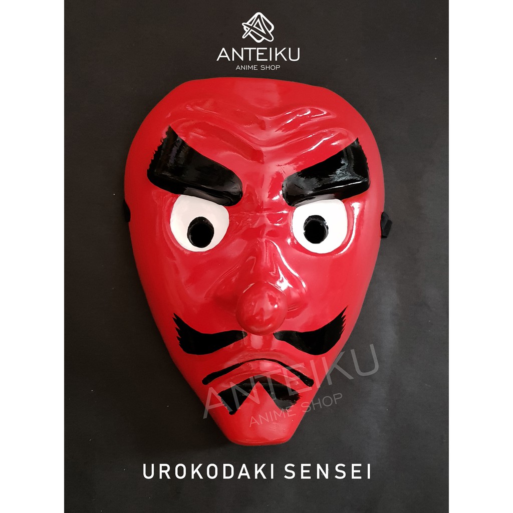 Kimetsu No Yaiba Anime Mask Urokodaki Sensei (free Pin & Anime Sticker