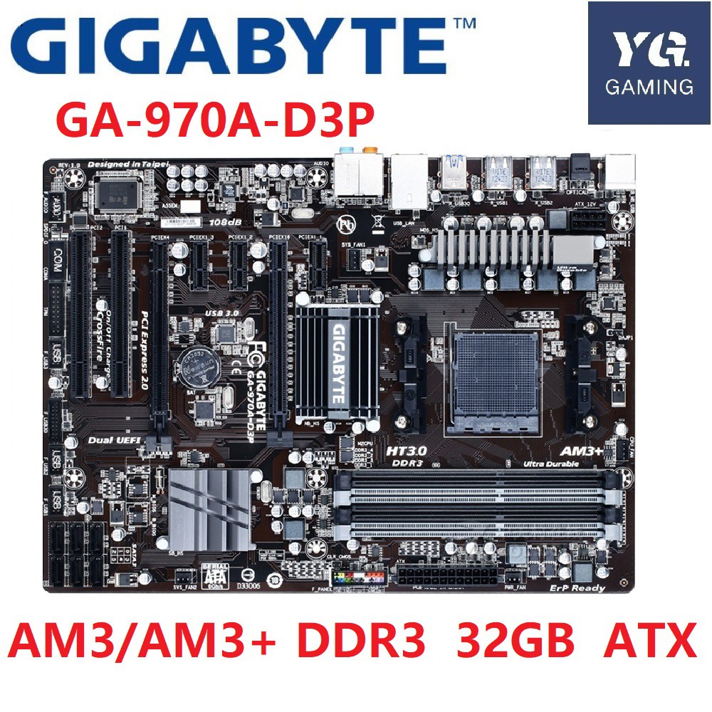 Gigabyte ga970ads3p on sale