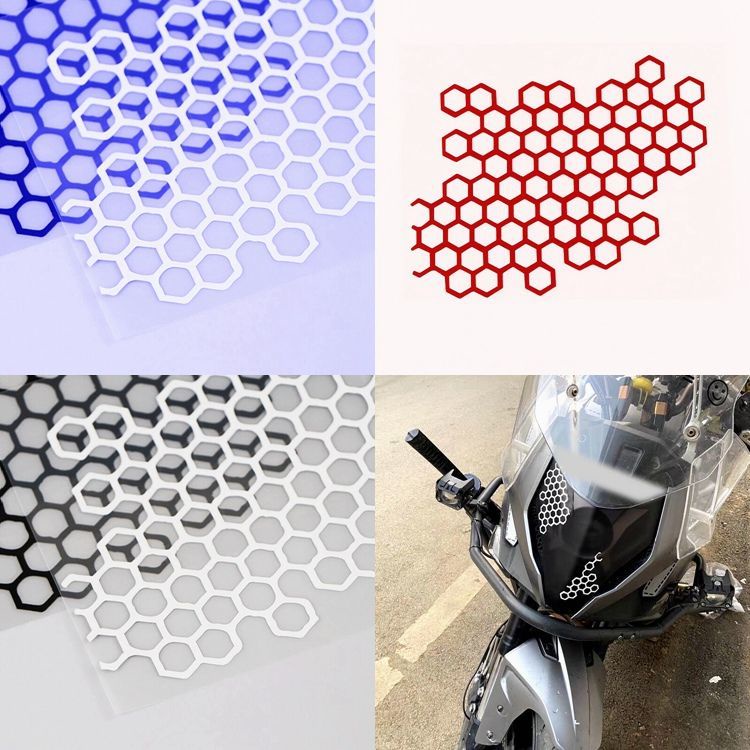 Motorcycle Body Sticker Honeycomb Car Reflective Decorative ...