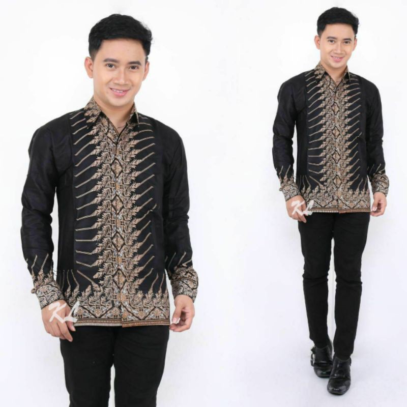 KEMEJA Quality BATIK HEM Shirt | Shopee Philippines