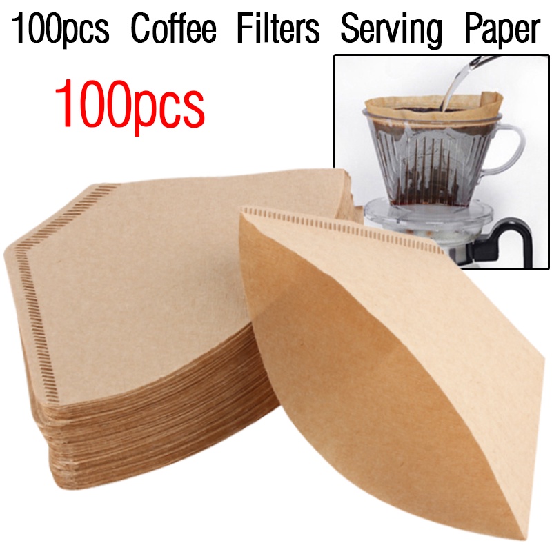 100pcs Set Coffee Paper Filter for Coffee Handpoured Coffee Filter