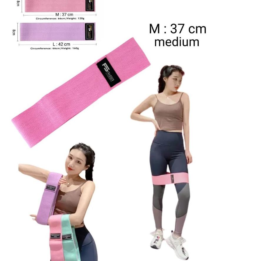 Hip resistance band squat Rubber Exercise medium pink frasser | Shopee ...