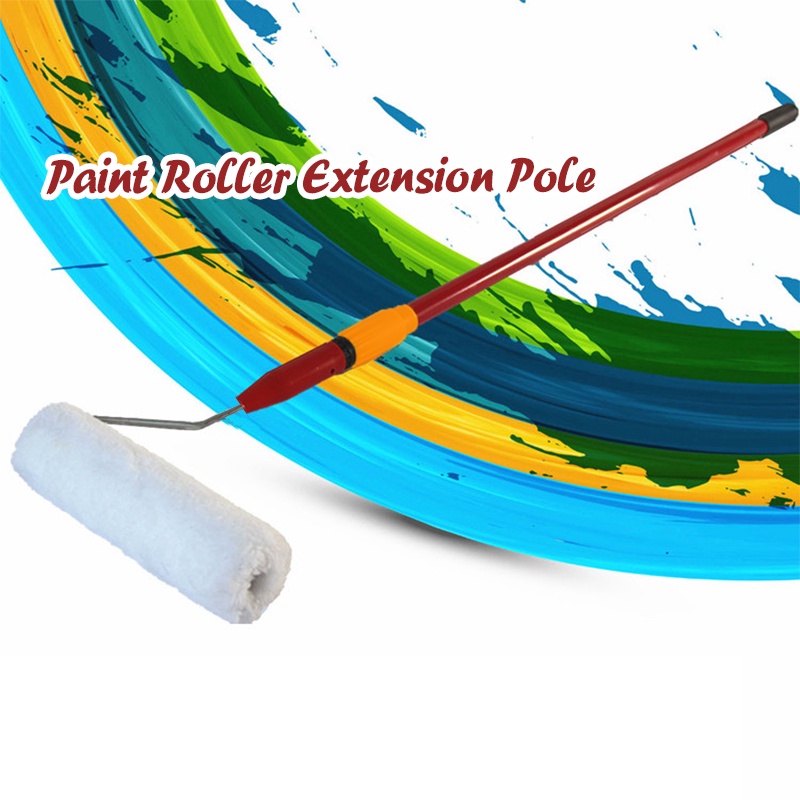 2/3m Paint Roller Brush Extender Paint Roller Extension Pole Stainless