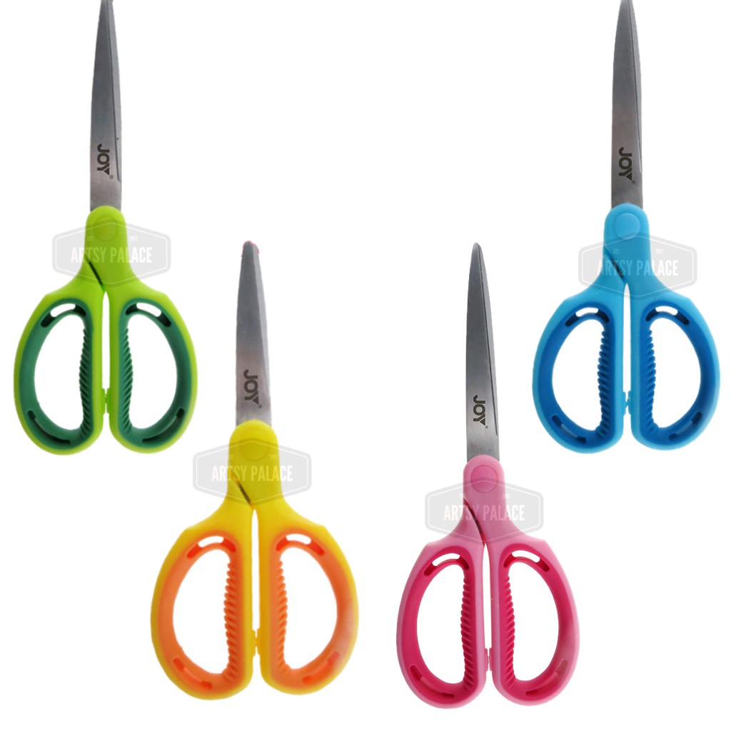 Joy Ergonomic Soft-Grip Scissors | Shopee Philippines