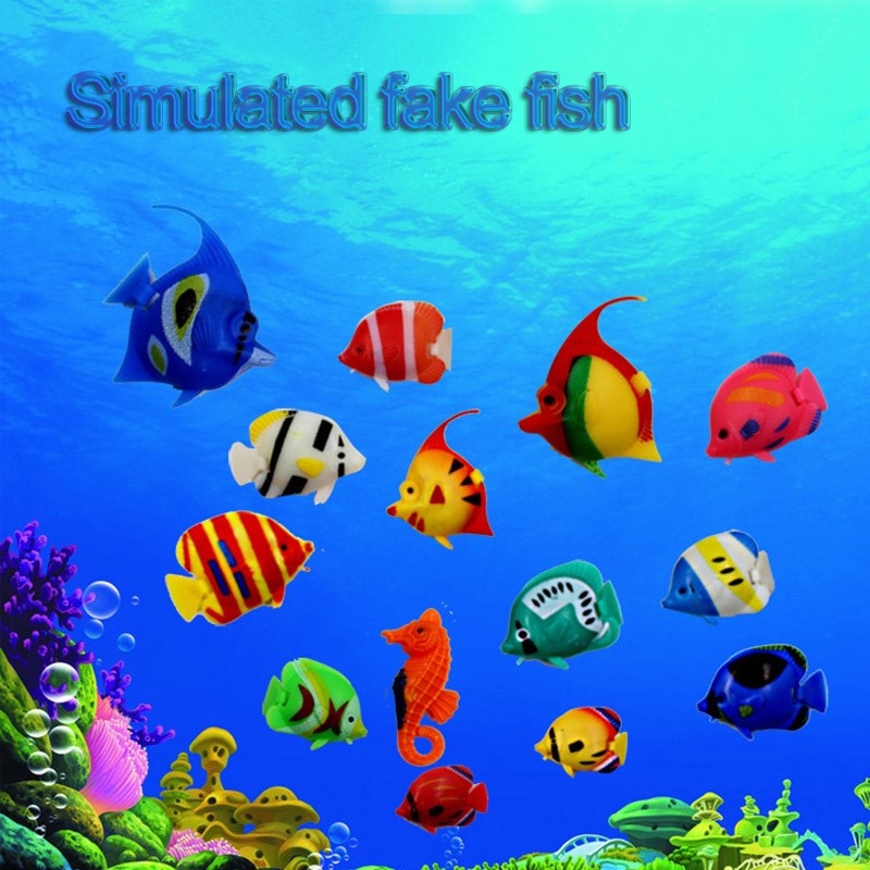 1pcs Aquarium Fish Tank Artificial Fake Floating Fish Pet Decor ...