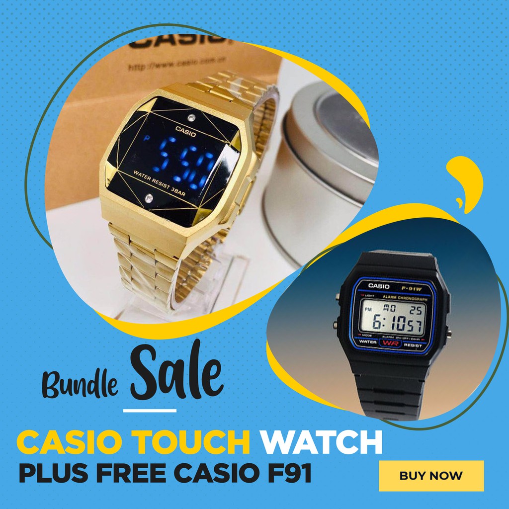 Casio touch watch shopee hot sale