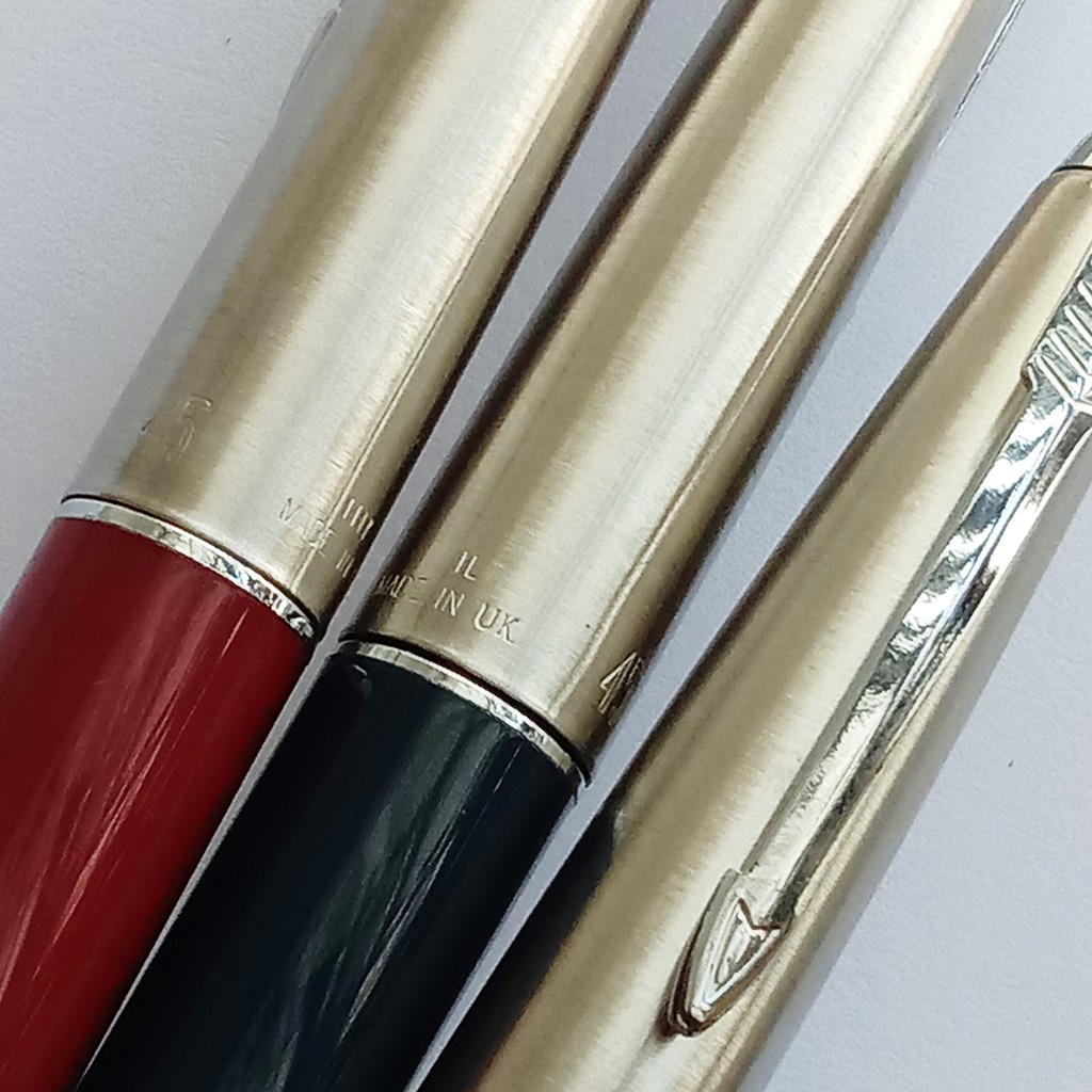 NOS PARKER 45 Fountain Pen — Midnight Blue / Burgundy — Made in UK ...