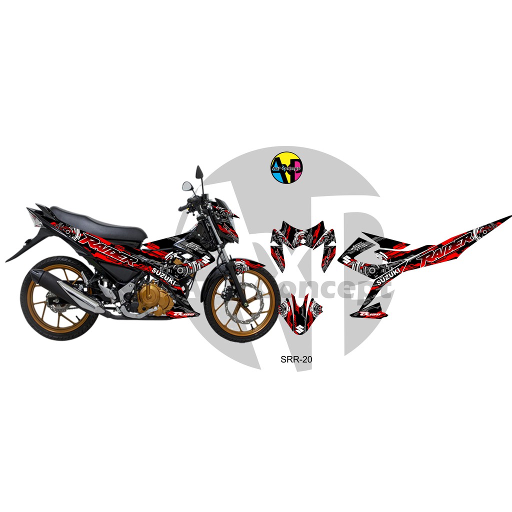 Suzuki Raider 150 Reborn Carb Full Decals SRR-20 (Laminated) | Shopee ...