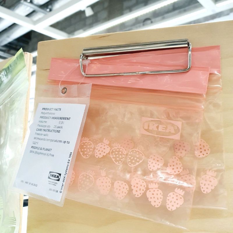 Ikea Pack of 25 Transparent Resealable Ziplock Bags Shopee Philippines