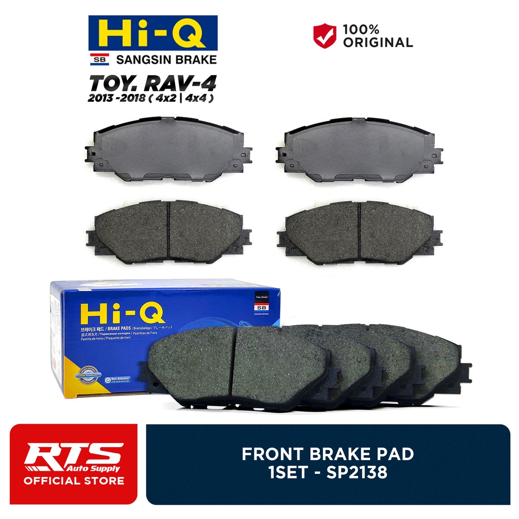 Hi-Q Front Brake Pads for Toyota Rav4 (4X4) & (4X2) 2013-2018 SP2138 ...
