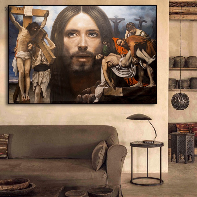 Famous Bury Christ Jesus Canvas Painting Modern Home Bedroom Wall Decor ...