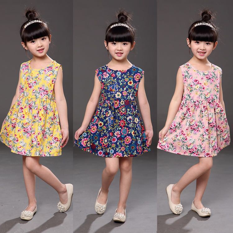 Baby Corp Girls Kids Casual Summer Dress Clothes 0909 | Shopee Philippines
