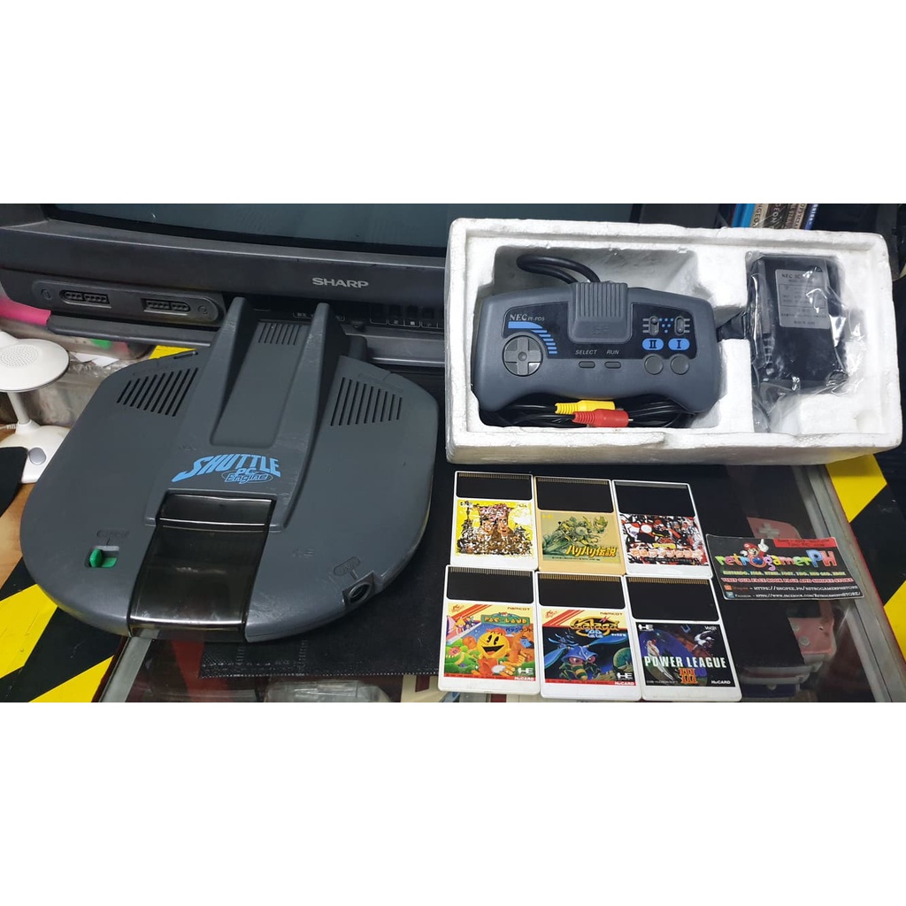 NEC PC Engine -- SHUTTLE SYSTEM CONSOLE PI-TG2 Bundle | Shopee Philippines