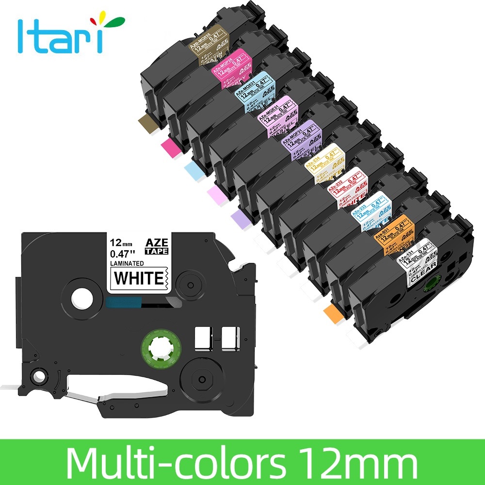 TZe231 12mm 31 Colors TZ231 label tape Compatible for Brother PT