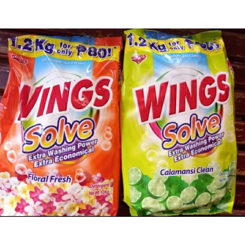 Wings Solve 1.2kg Detergent Powder Shopee Philippines