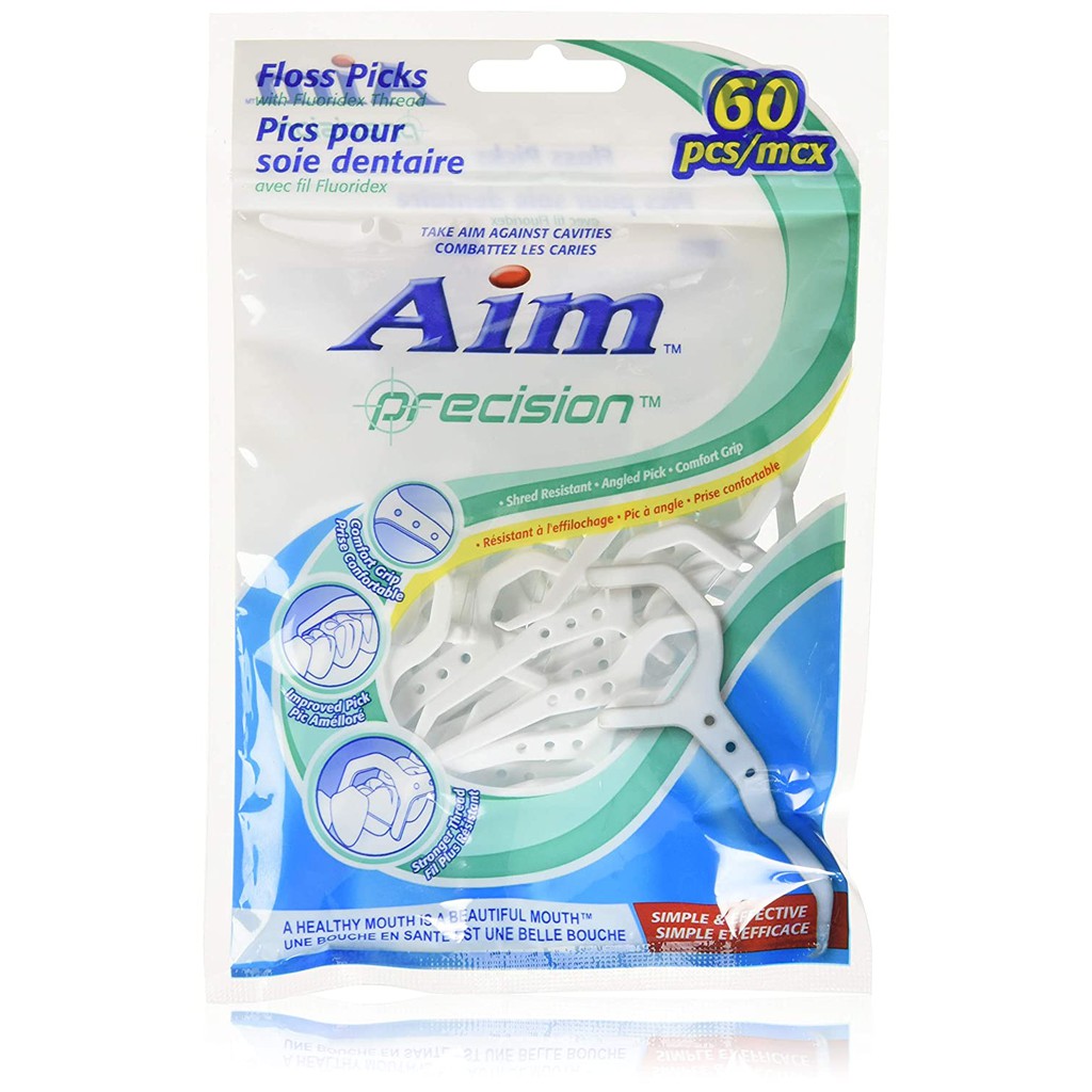 Aim Precision Floss Picks • 60 pcs/ Pack Shopee Philippines