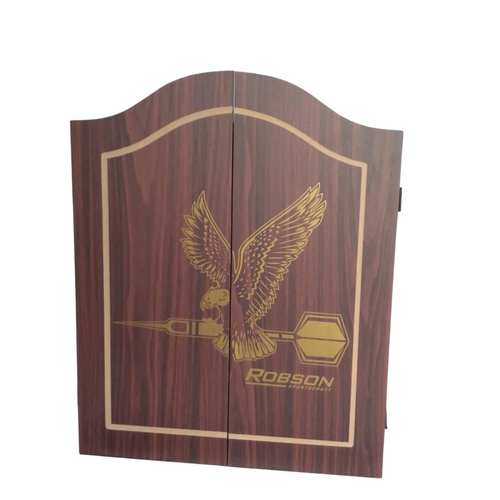 ROBSON DART BOARD WITH BUILT IN SCORE BOARD AND DART PINS