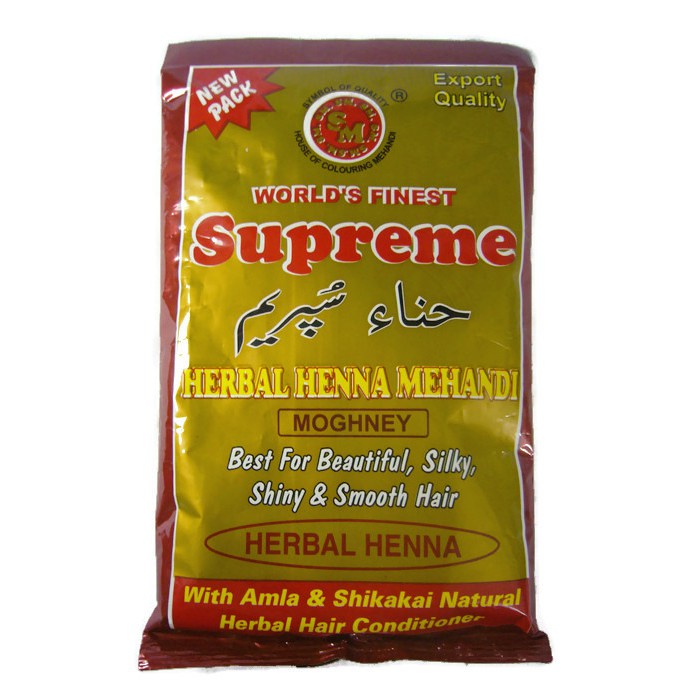Supreme Herbal Henna Powder Moghney/Mahogany From India (150g) W