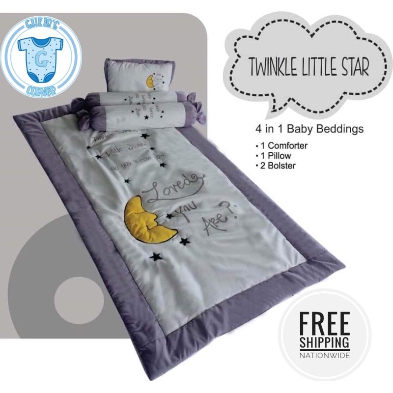 Twinkle twinkle little star clearance bedding set