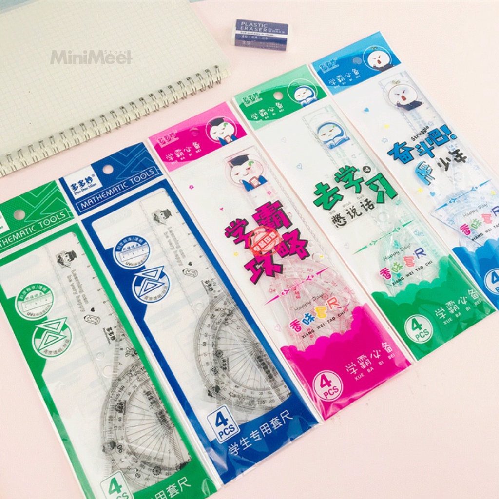 Plastic RULER 1SET 4models/RULER 1SET | Shopee Philippines