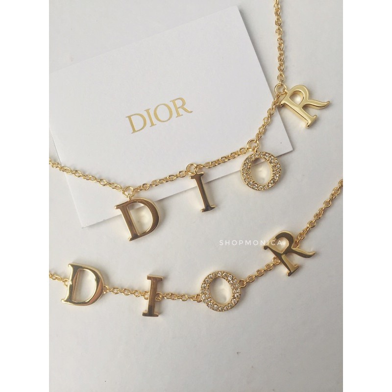 Dior sale letter necklace