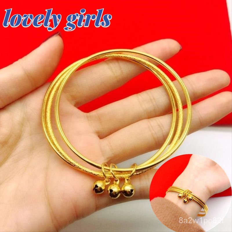 Philippines Ready Stock Korean Style New Star Bells Cuffs Bracelet 18K
