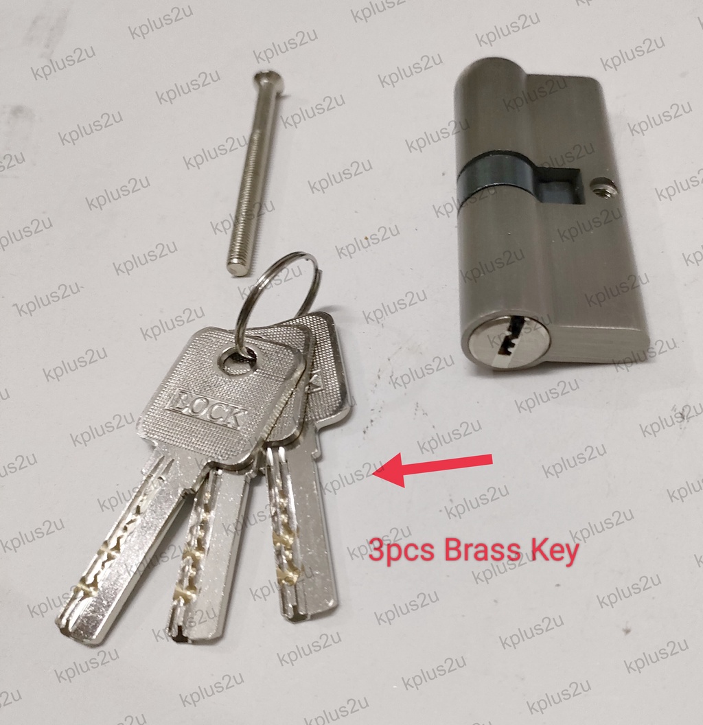 Lock Mortise Cylinder Lock 70mm Keyside Lock Pin both Key Tumbol Key ...