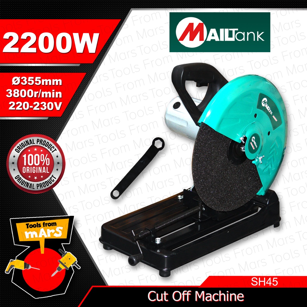 FLASH DEAL! MAILTANK Chop Saw Cut Off Machine Ø355mm 2000W SH45 •TOOLS ...