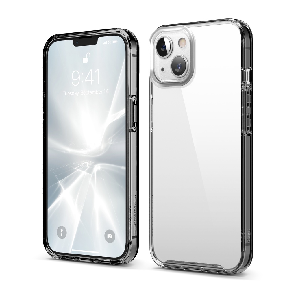 Elago Black Hybrid Clear Case Compatible For All IP 13 Series | Shopee ...