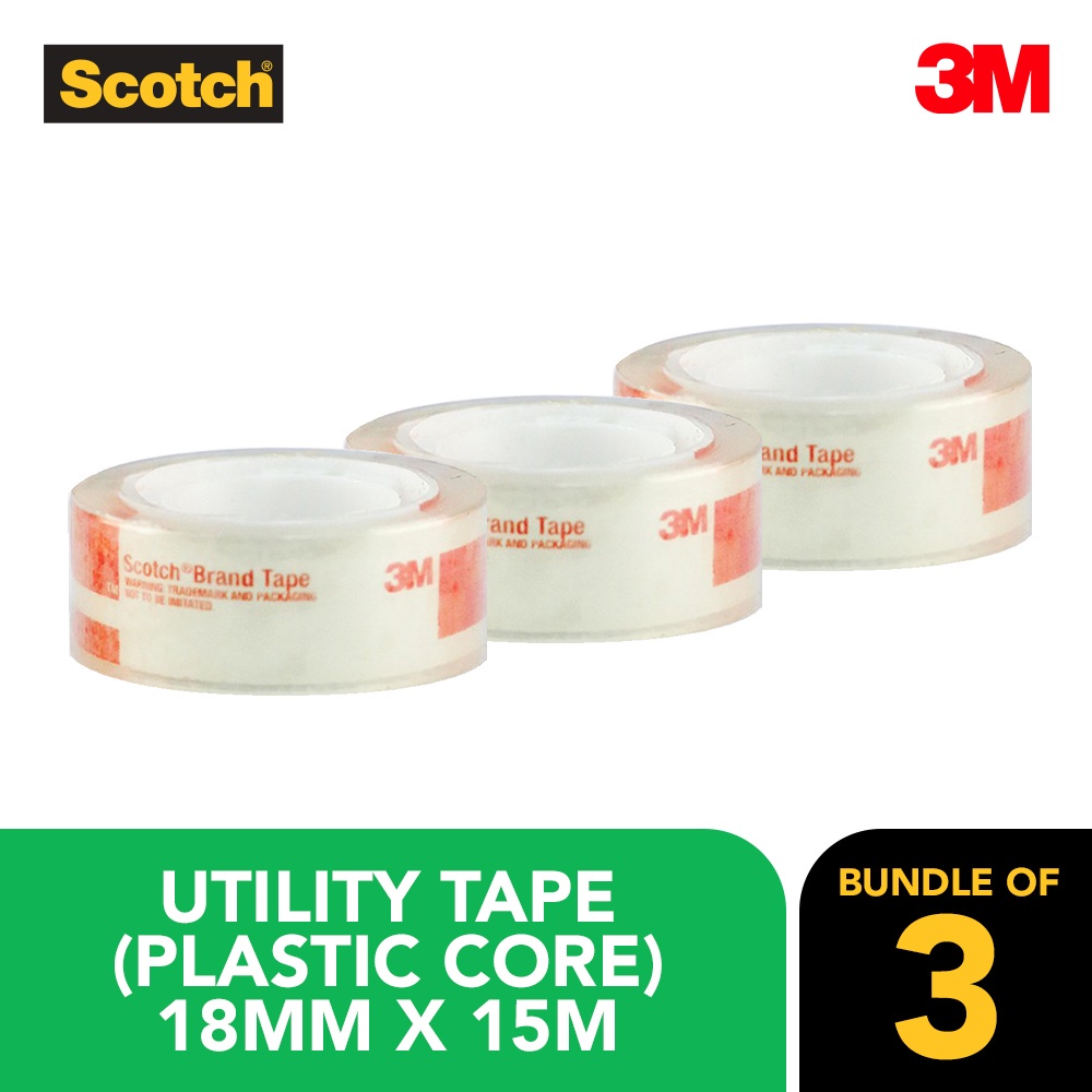 Scotch Utility Tape (Plastic Core) 18 mm x 15 m Shopee Philippines