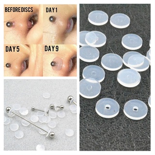 Piercing Healing Silicone Discs Flexible Anti Hyperplasia Saucer