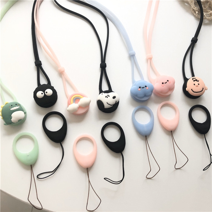ID Lanyard phone lanyard, detachable ring, soft silicone, neck strap ...