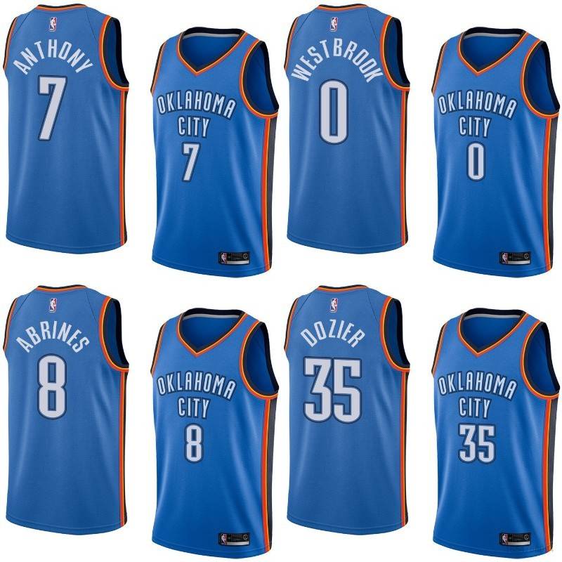 NBA_ Basketball Jerseys 75th Custom Men Women Youth Oklahoma''City  Thunder''7 Darius Bazley 12 Lindy Waters III 15 Derrick Favors 11 Theo  Maledon''nba''print 