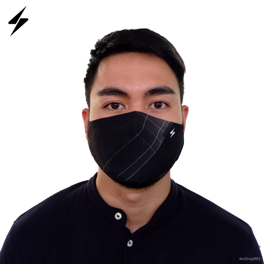 Hexagon Pattern Steeze Face mask Full Sublimation with Filter Pocket