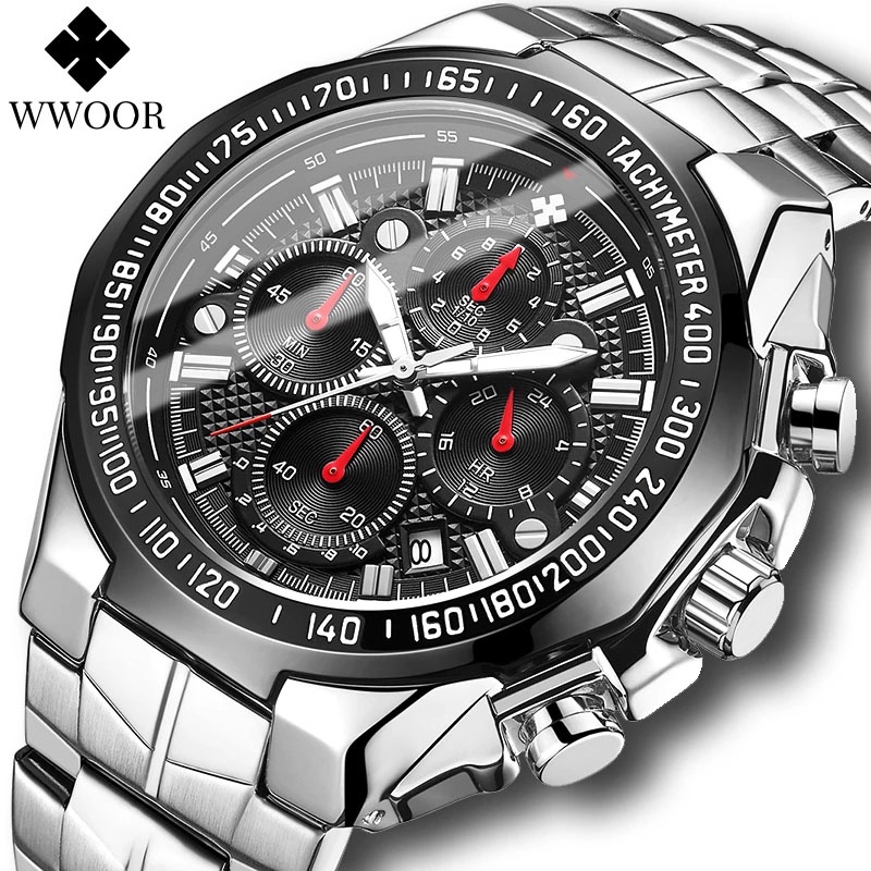 Wwoor Sport Watches For Men Top Brand Luxury Military Quartz Watch Man ...