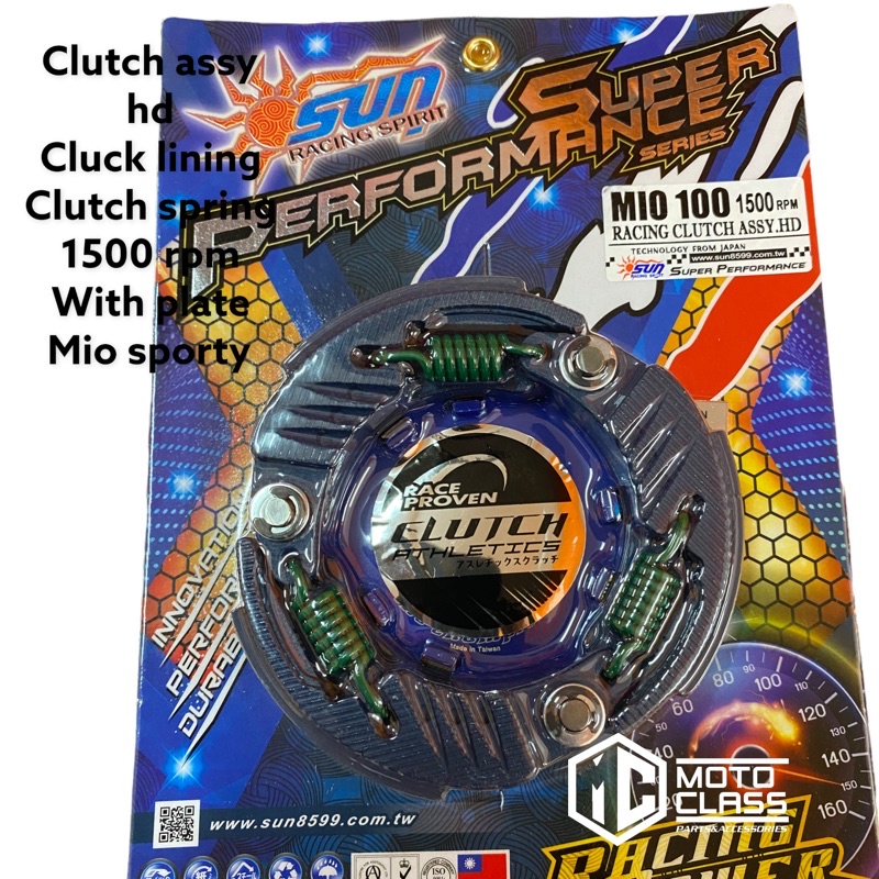 SUN CLUTCH ASSY HD WITH CLUTCH SPRING MIO SPORTY | Shopee Philippines