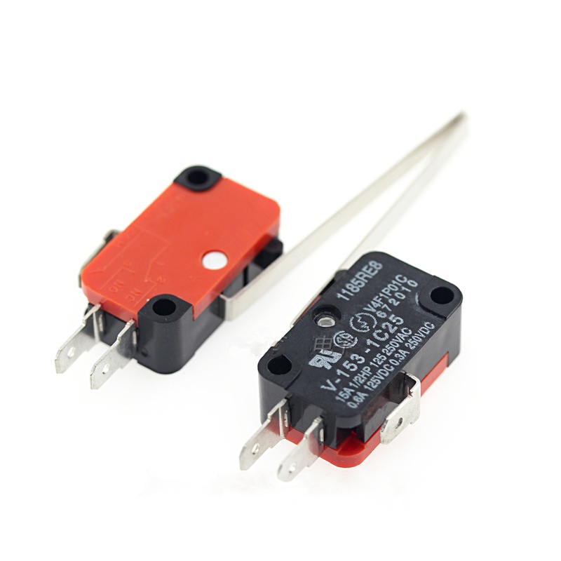 10 Pcs V-153-1C25 Long Straight Hinge Lever SPDT Micro Switch Limit Switch - View #3