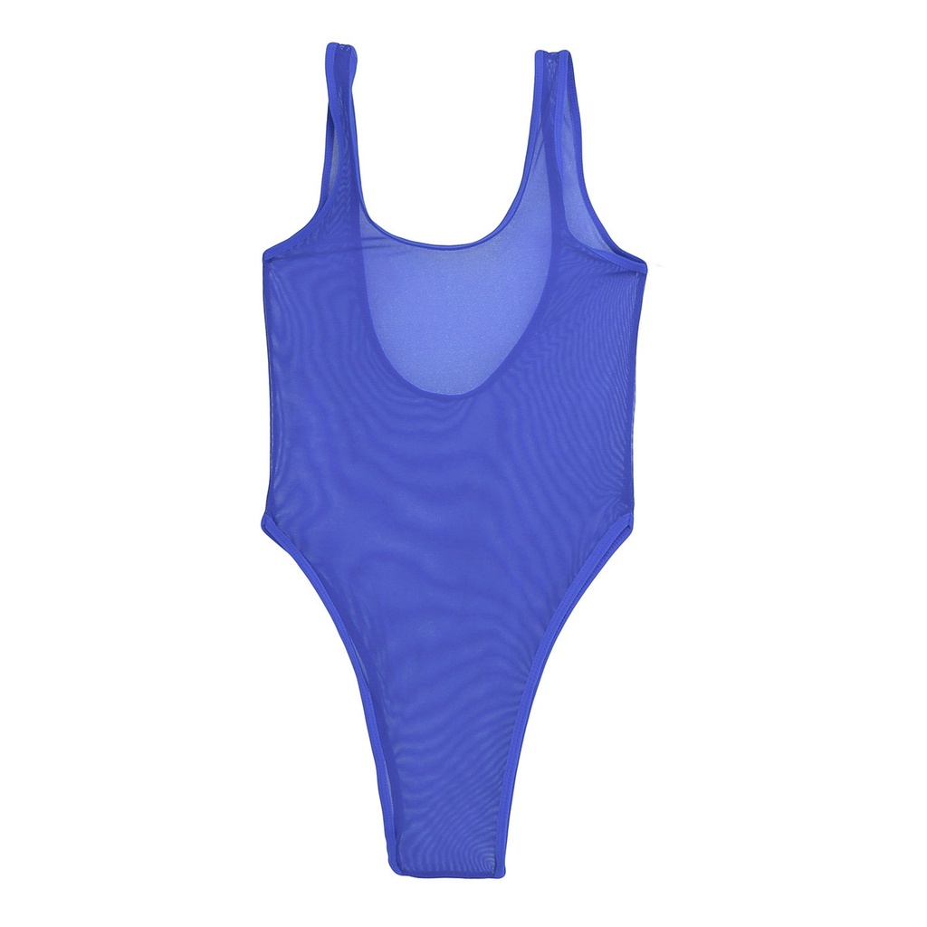 Women's Swimwear Lingerie One-Piece Swimsuit Mesh See-through Swimwear ...