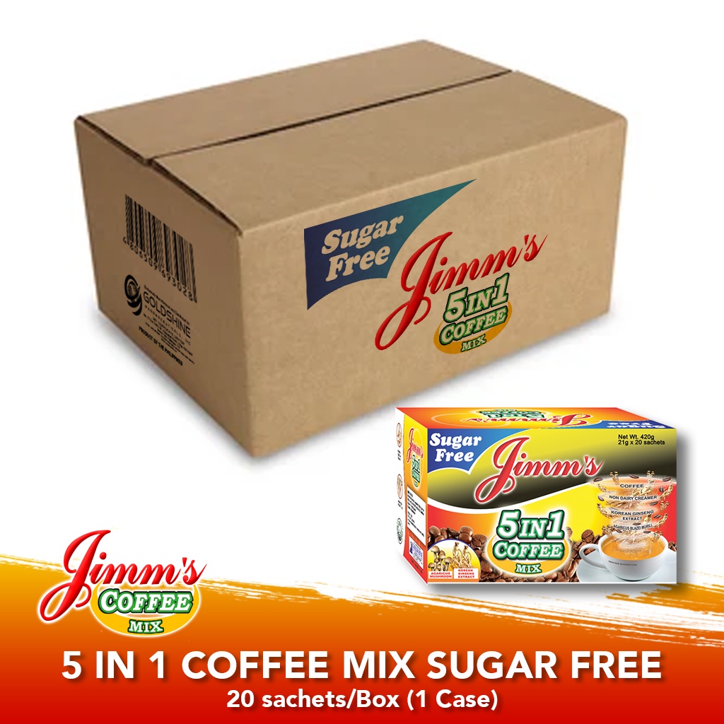Jimm's Coffee Mix 5 in1 Sugar Free (1 Case) Shopee Philippines