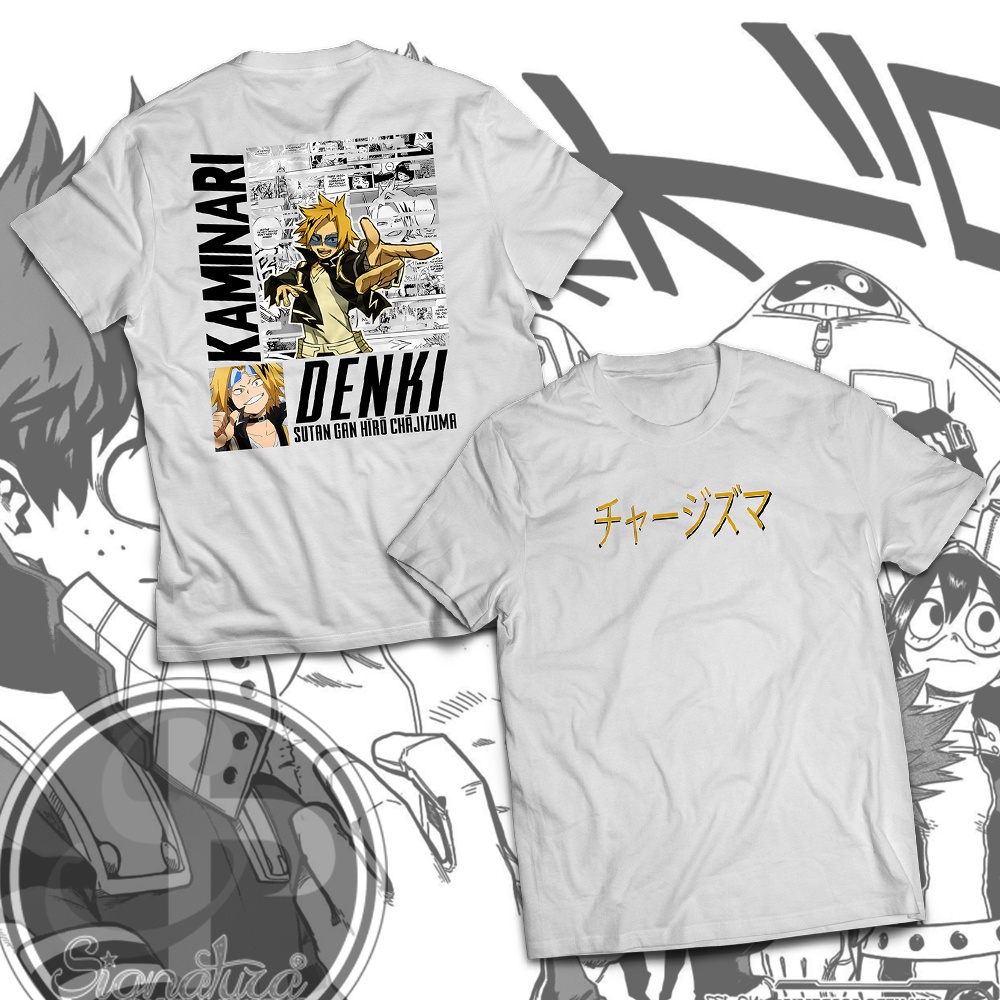 Signatura Tees Anime Shirts My Hero Academia | Denki Kaminari Shirt ...