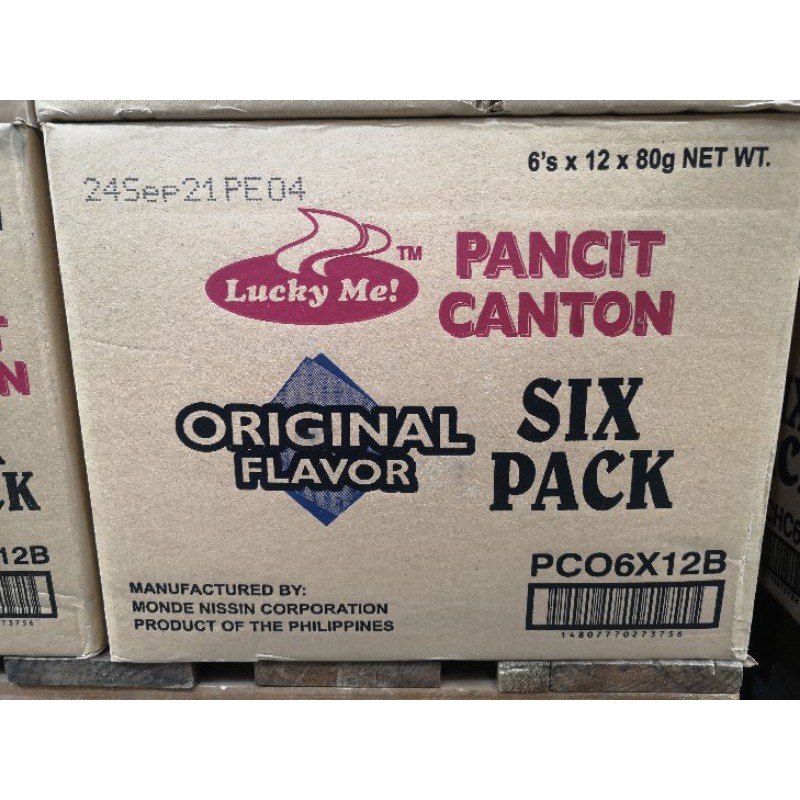 LUCKY ME PANCIT CANTON ORIGINAL FLAVOR 72PCS PER BOX Shopee Philippines